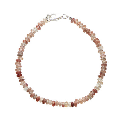 Браслет з полуничного кварцу 
