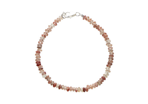 Браслет з полуничного кварцу 