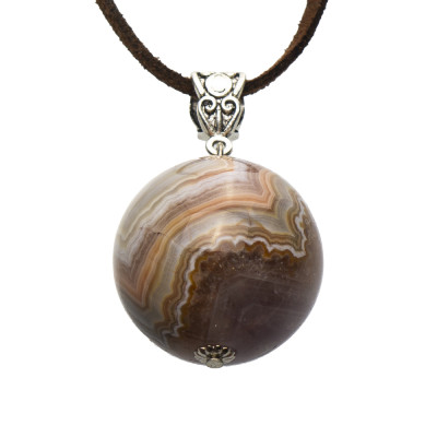 Підвіска з агатом ботсвана