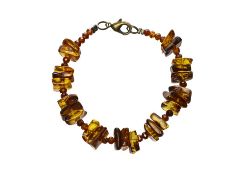 Браслет з бурштину