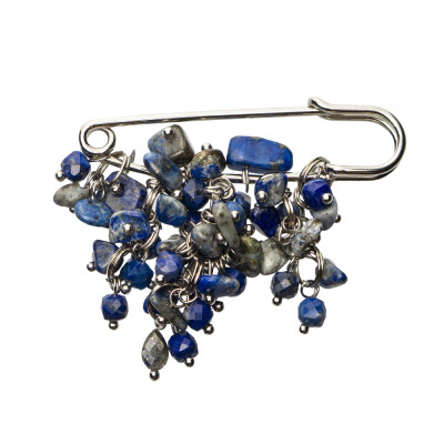 Брошка з лазуритом