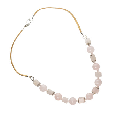 Намисто з рожевого кварцу