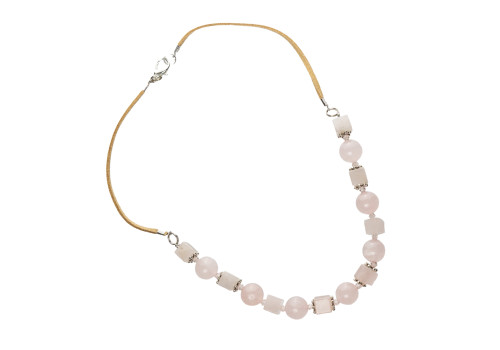 Намисто з рожевого кварцу