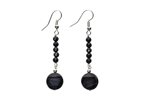 Сережки з агатом 