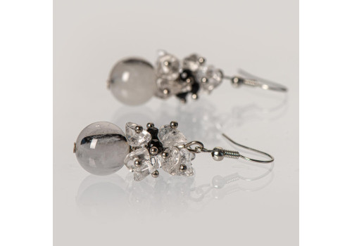 Сережки з рутиловим кварцем