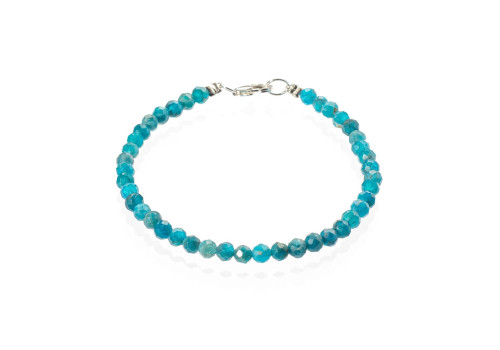 Браслет із натурального апатиту