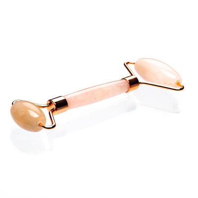 Масажер ролер з рожевого кварцу 