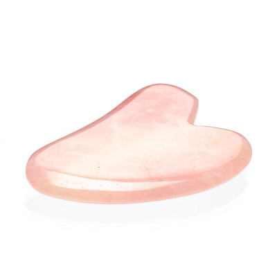 Масажер-скребок з рожевого кварцу 