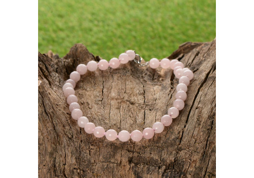 Намисто з рожевого кварцу