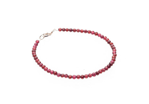 Браслет із натурального гранату