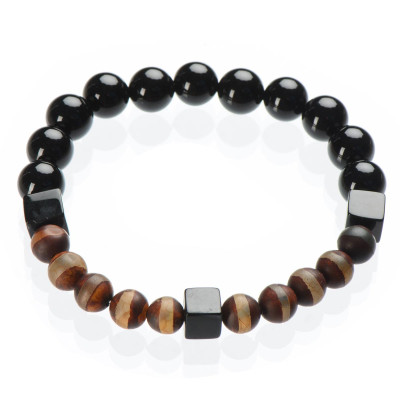 Браслет чоловічий  з агатом